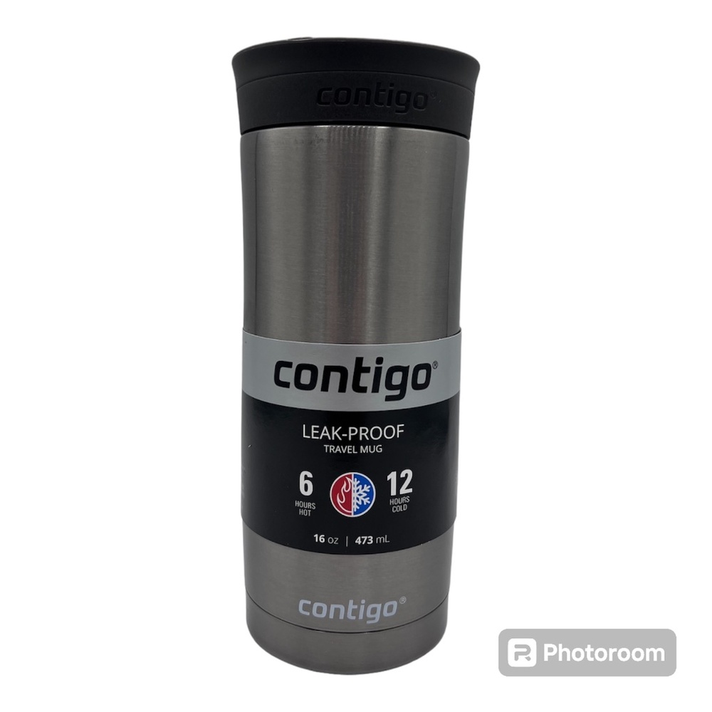 Contigo Huron Snap-Seal Leak-Proof Insulated Stainless Steel 16 oz. Travel Mug